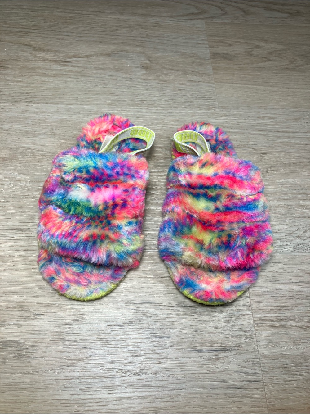 UGG Fluff Yeah Pixelate multicolor slippers size 12C